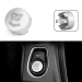 Buton/ornament pentru buton start-stop cu sistem OFF pentru BMW Seria F 3 5 7 X F30 F10 F11 F01, Gri