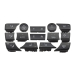 Capace aer condiționat pentru BMW 1 3 X3 E90 E91 E92 E83 E84 E87 F25, set 13 buc.