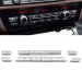 Set butoane climatizare pentru BMW 5 6 7 F10 F01 F11 F06 F07, 11 buc cromate