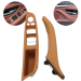 Set mânere interioare față pentru BMW Seria 5 F10 F11, Șampanie, mâner complet cu piele