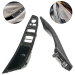 Set mânere interioare față pentru BMW Seria 5 F10 F11, carbon, mâner complet cu piele