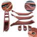 Set complet de mânere interioare pentru BMW Seria 5 F10 F11, rosu-maro, piese interioare