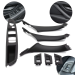 Set complet mânere interioare pentru BMW Seria 5 F10 F11, negre, piese interioare și panou fără funcție de pliere