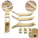 Set complet mânere interioare pentru BMW Seria 5 F10 F11, bej, piese interioare și panou fără funcție de pliere