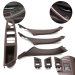 Set complet mânere interioare pentru BMW Seria 5 F10 F11, moka, piese interioare și panou fără funcție de pliere
