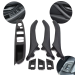 Set complet mânere interioare pentru BMW seria 5 F10 F11, negre, mânere și panou fără retragere oglinzi