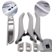 Set complet mânere interioare pentru BMW seria 5 F10 F11, gri, mânere și panou fără retragere oglinzi