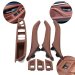 Set complet mânere interioare pentru BMW seria 5 F10 F11, maro, mânere și panou fără retragere oglinzi