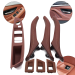 Set complet mânere interioare pentru BMW seria 5 F10 F11, rosu-maro, mânere și panou fără retragere oglinzi