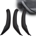 Set de 3 mânere interioare pentru BMW X3 X4 F25 F26, negre, huse din piele