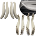 Set complet mânere interioare uși pentru BMW Seria 5 G30 G31 G38 M5 F90, bej deschis