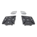 Butoane pentru volan pentru Mercedes-Benz W204 W212 W207 X204 W246 W218 W176 W172 A/B/C/E/GLK/CLA, gri închis cu crom