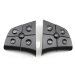 Set de butoane pentru volan pentru Mercedes-Benz W164 W215 W251 ML, GL, B, R, negre, 10 buc.