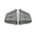 Butoane pentru volan cu bază, 10 butoane, pentru Mercedes W164 W215 W251 ML / GL / B / R, Gri