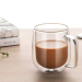 Ceașcă de ceai confortabilă cu pereți dubli și mâner, 250 ml