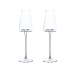 Set 2 pahare cristal pentru șampanie și vinuri spumante cu design rafinat, 240 ml