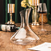 Decantor de vin „Aeris” - 1800 ml, carafă de cristal cu deschidere elegantă înclinată