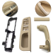 Set mânere bej pentru ușile din față la VW Golf 4 / Bora / Jetta (1997-2008), cu 4 geamuri electrice