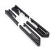 Capace decorative negre pentru șinele scaunelor la BMW Seria 5 și Seria 7 (modelele F10, F11, F07, F01, F02) fabricate între anii 2008 și 2014