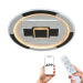 Abajur LED Smart cu control prin aplicație, telecomandă și design rotund cu efect 