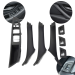Set complet de mânere interioare pentru BMW Seria 5 F10/F11, negre, piese interioare