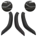 Set de 3 mânere interioare pentru BMW X5 X6 F15 F16, negre, huse din piele