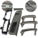 Set complet mânere și panou gri cu 2 geamuri electrice la VW Passat B5 B5.5 (1996–2005)