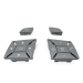 Butoane pentru volan pentru Mercedes-Benz W204 W212 W207 X204 W246 W218 W176 W172 A/B/C/E/GLK/CLA, gri deschis