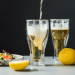 Set 2 buc. pahare de bere cu pereți dubli de 350 ml – formă elegantă și izolatoare