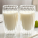 Set 2 buc. pahare cu pereți dubli de 450 ml – siluetă elegantă cu nervuri