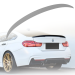 Spoiler spate pentru portbagaj stil Performance la BMW Seria 4 F36 (2013-2020), pregătit pentru vopsire