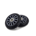 Roți trotinetă cu jante din plastic, 100 mm gri, set de 2 buc.
