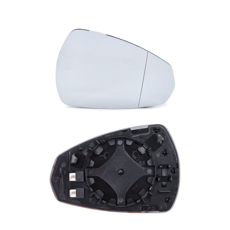 Sticlă oglindă laterală asferică dreapta cu încălzire pentru Audi A3 8V (2012–2020)