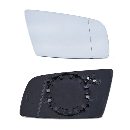 Sticlă asferică oglindă exterioară dreapta cu încălzire pentru BMW Seria 5 și 6 E60 E61 E63 E64 (2003-2010)