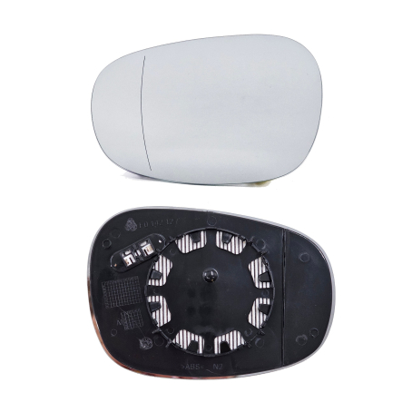 Sticlă oglindă laterală asferică stânga pentru BMW Seria 1 E81/E82/E87/E88 și Seria 3 E90/E91/E92/E93 (2004-2013)