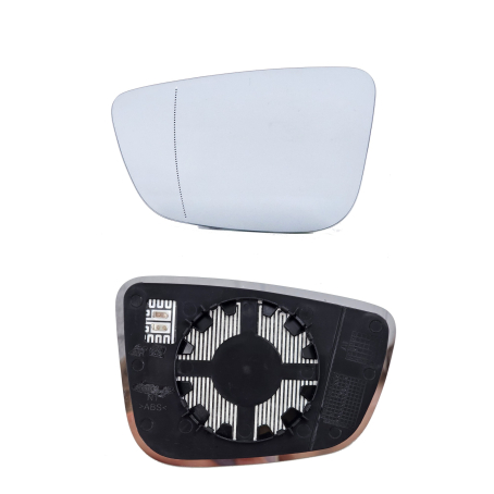 Sticlă oglindă laterală asferică stânga pentru BMW Seria 5 G30/G31 și Seria 7 G11/G12 (2016-2023)