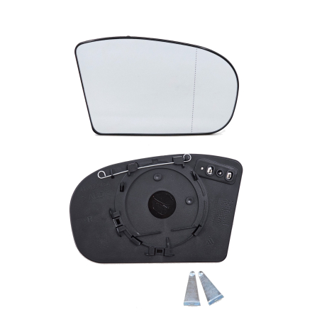 Sticlă oglindă asferică dreapta cu încălzire pentru Mercedes C E class W203 W211 (2000-2009)