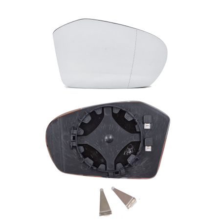 Sticlă oglindă asferică dreapta pentru oglinda laterală Mercedes A B class W169 W245 (2004–2012)