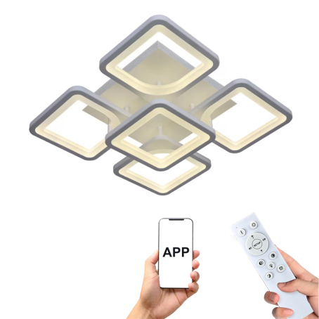 Plafonier LED 120W cu telecomandă și control mobil pentru dormitor, sufragerie, bucătărie