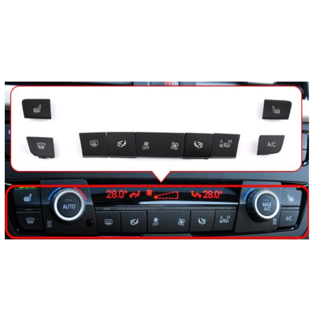 Butoane aer condiționat / încălzire pentru BMW 1 2 3 4 / F30 F34 F20 F36, set 9 buc