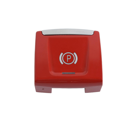 Buton / Capac pentru frână de mână BMW Seria 1, 2, X1, X2 F48, F49, F39, F45, F46, F52, Rosu