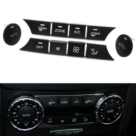 Butoane de control al aerului condiționat Mercedes-Benz W204 X204 C / GLK, 10 buc Model A