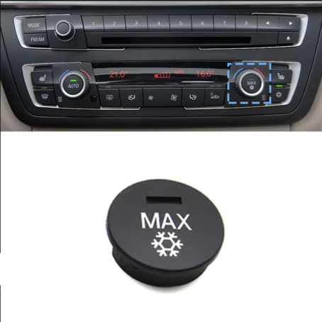 Buton climatizare MAX fulg de zăpadă pentru BMW 1 2 3 4 / F30 F34 F20 F36 F87