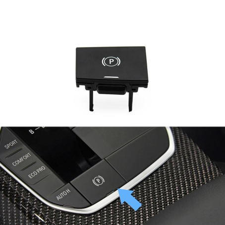Buton de parcare, negru, pentru BMW Seria 3 4 Z4 X5 X6 X7 G20 G29 F40 F44 G26 G01 G02 G07 G08 F97 G05 G06