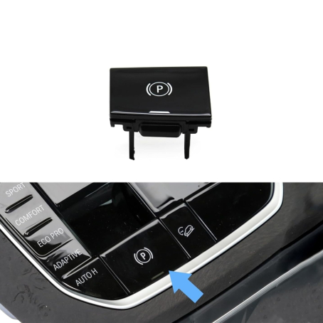 Buton de parcare, negru lucios, pentru BMW Seria 3 4 Z4 X5 X6 X7 G20 G29 F40 F44 G26 G01 G02 G07 G08 F97 G05 G06