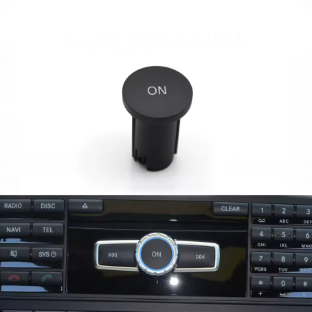 Buton ON pentru CD / radio, Model C, pentru Mercedes A B C CLA CLS E GL GLA GLK ML SLC SLK-Class (2009-2015)