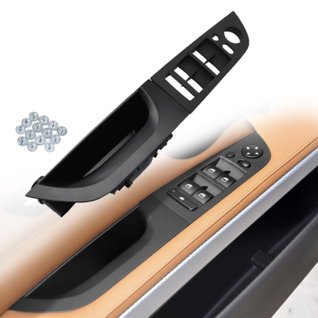 Panou din 2 piese cu retractare oglinzi electrice pentru BMW Seria 3 E90/E91, negru, 35.5 cm