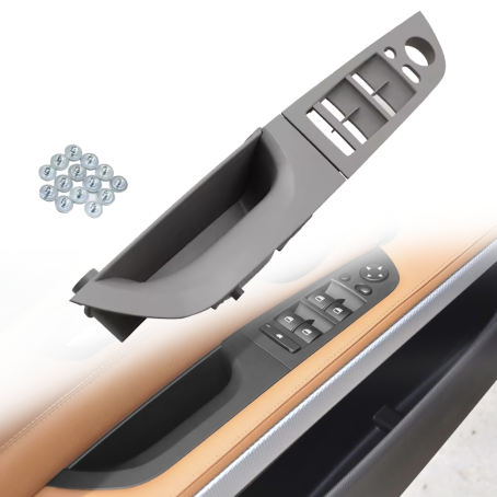 Panou din 2 piese cu retractare oglinzi electrice pentru BMW Seria 3 E90/E91, gri, 35.5 cm