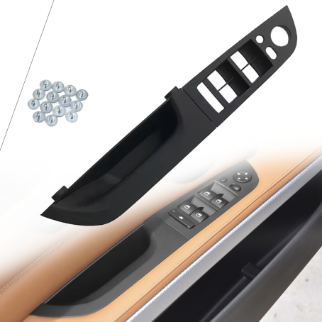 Panou din 2 piese cu oglinzi electrice rabatabile pentru BMW Seria 3 E90/E91, negru, 37,5 cm