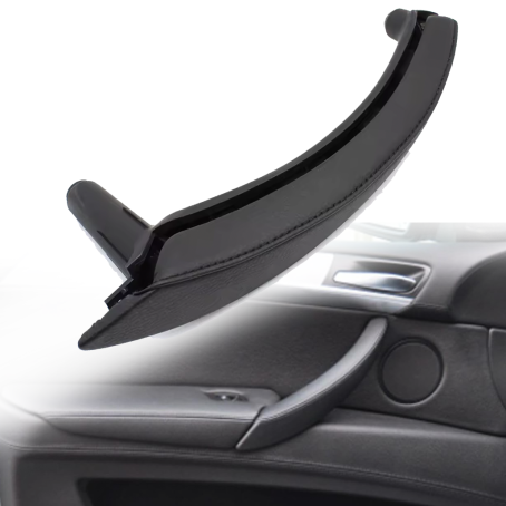Mâner interior stânga negru pentru BMW X5/X6 E70/E71, 2 piese